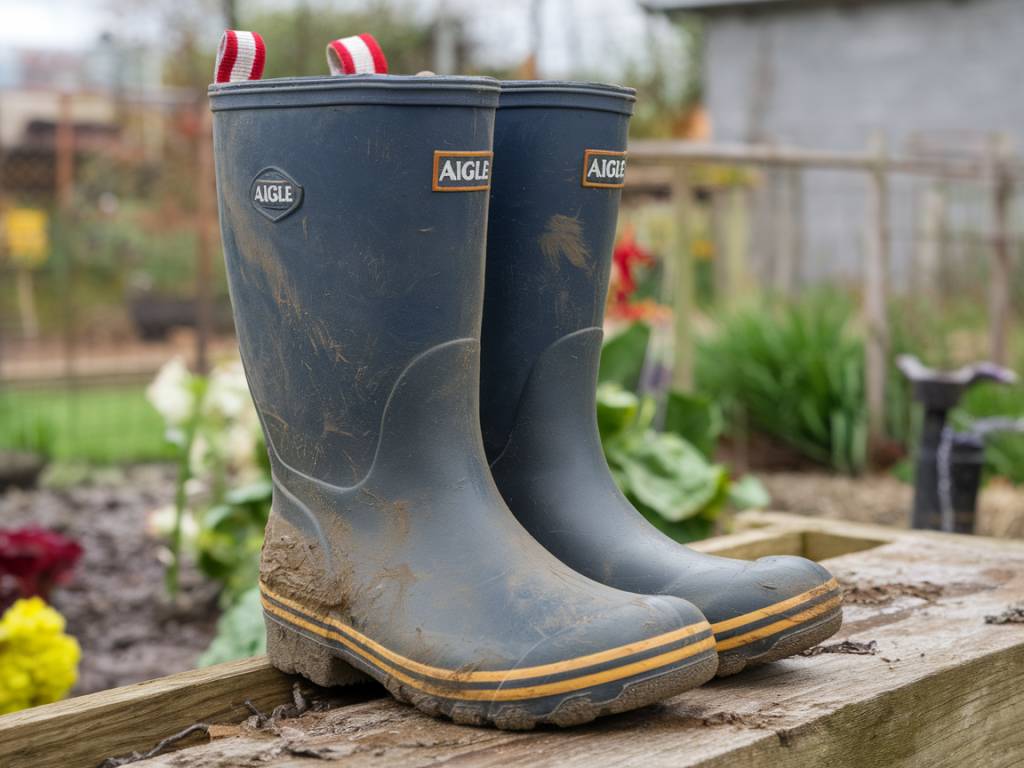 Bottes caoutchouc Aigle : le choix robuste pour jardiner au sec