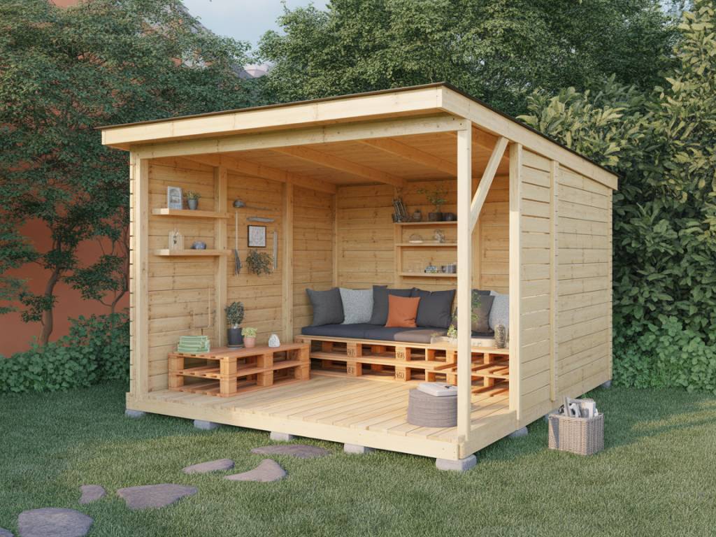 Construire un abri de jardin en palettes de bois : idées de plans, budget et étapes pas à pas